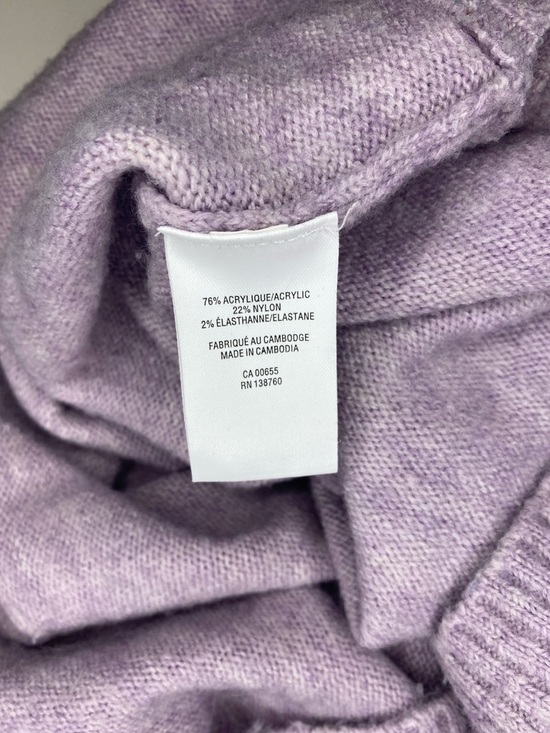 Reitmans Lilac Mock Neck Knit Sweater - Picture 4 of 6